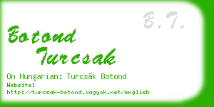 botond turcsak business card